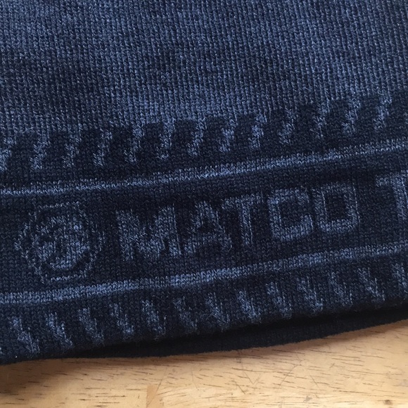 MATCO Tools toboggan skull cap winter hat black gray 💯 acrylic beanie - Picture 7 of 7